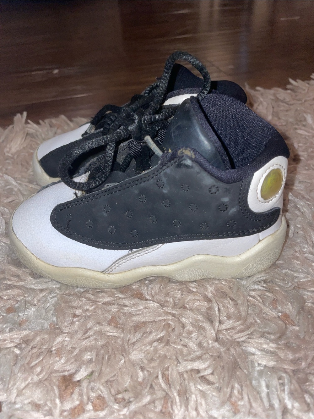 Kids Black and White Athletic Sneakers